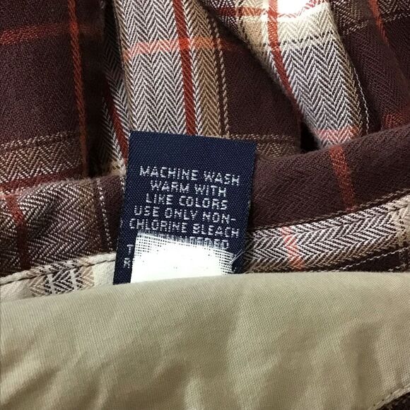 Magellan Sportswear Men's Brown Plaid Button Up Shirt XXL - Picture 10 of 10